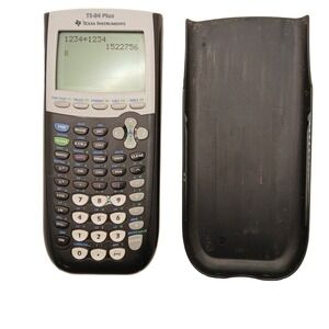 Texas Instruments TI-84 Plus Graphing Calculator Monochrome Screen w/Slide Cover
